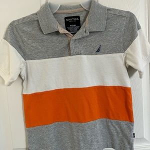 Size 8 for boys. Nautica. 3 colors shirt.